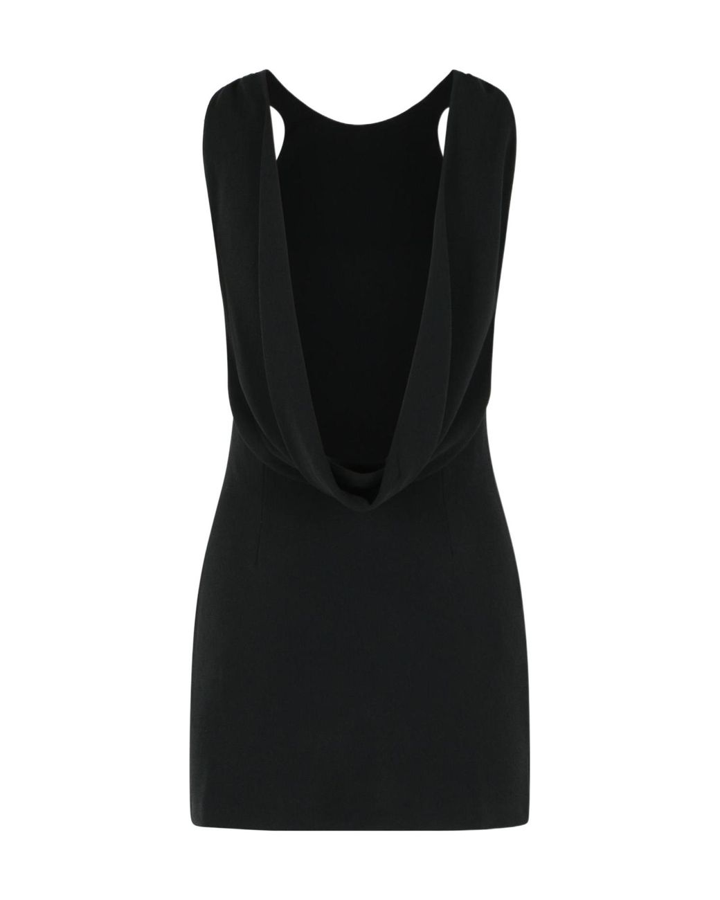 ANDAMANE Black Backless Dress