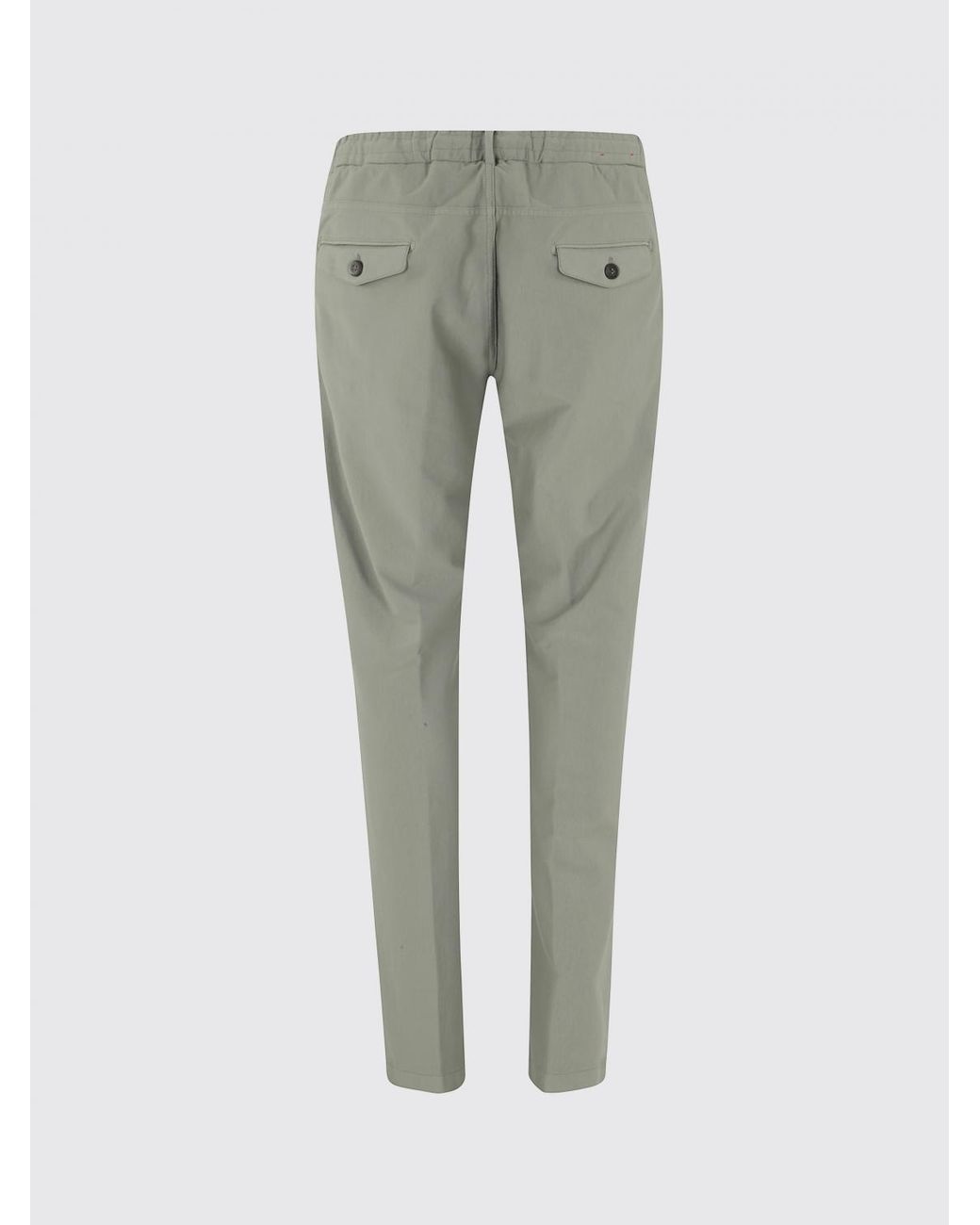 Eleventy Gray Drawstring Casual Pants for men