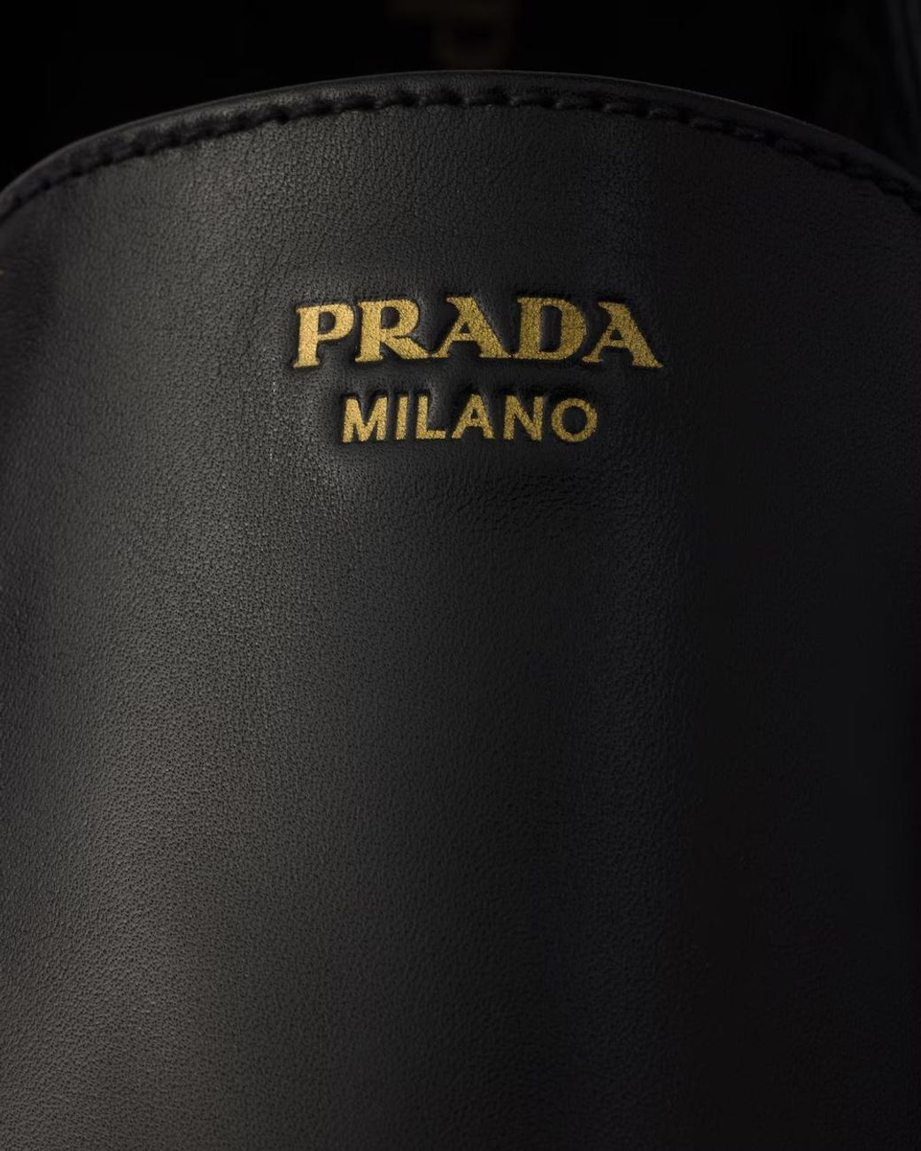 Prada Black Logo Printed Slip-On Loafers for men