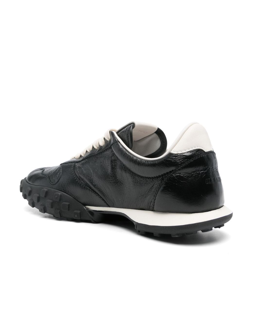 Jil Sander Black Lace-Up Sneakers