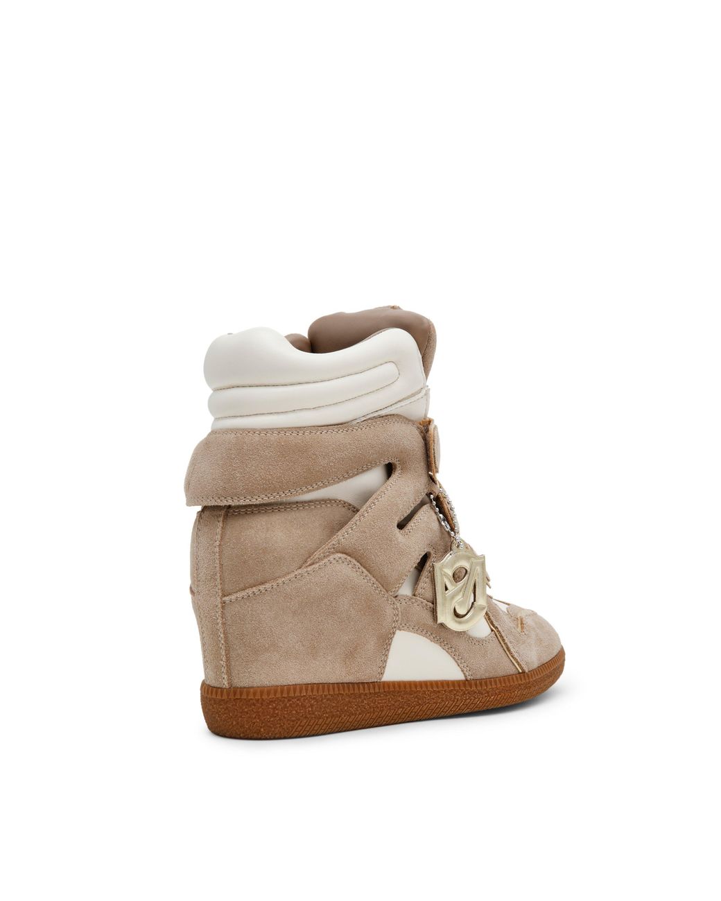 Steve Madden Brown Mavis Suede Wedge Trainers