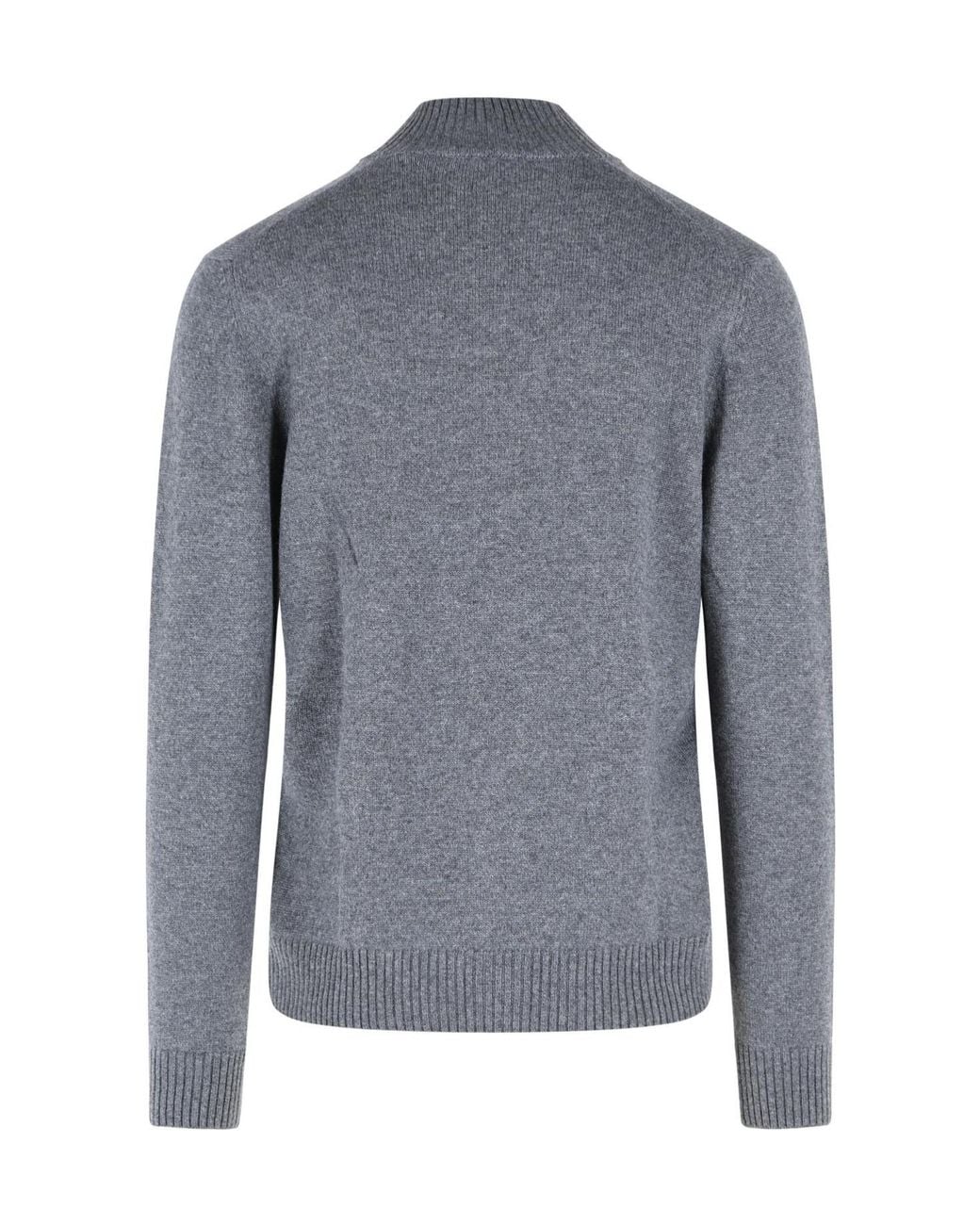 Gran Sasso Blue Zip-Up Sweater for men