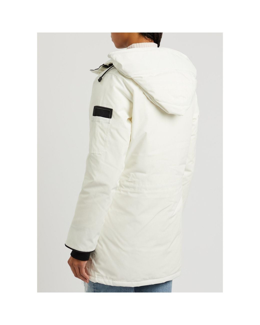 Canada Goose White Thickened Waterproof Down Coat