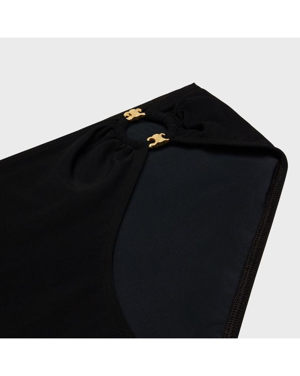 Céline Black Triomphe Swimsuit Bottom