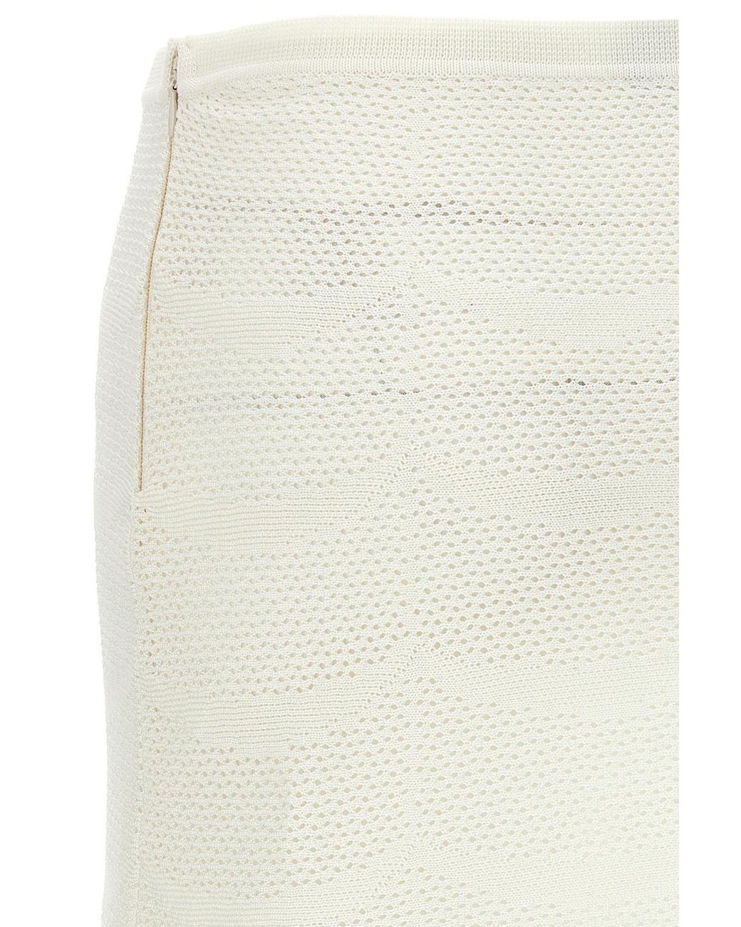 Tom Ford White Crochet Mini Skirt