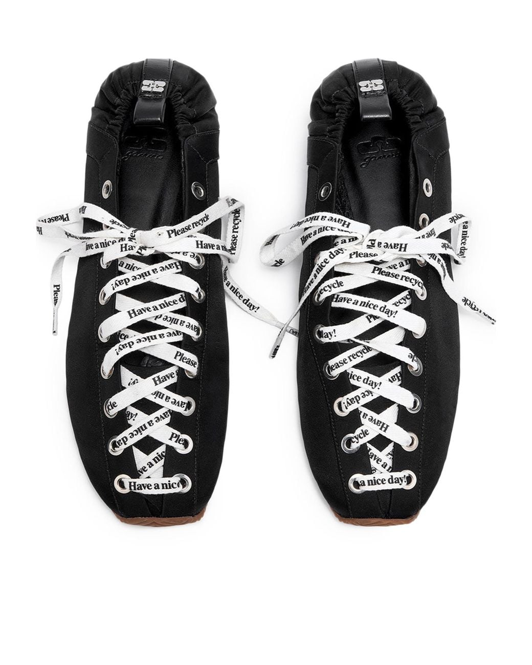 Ganni Black Laced Shoes