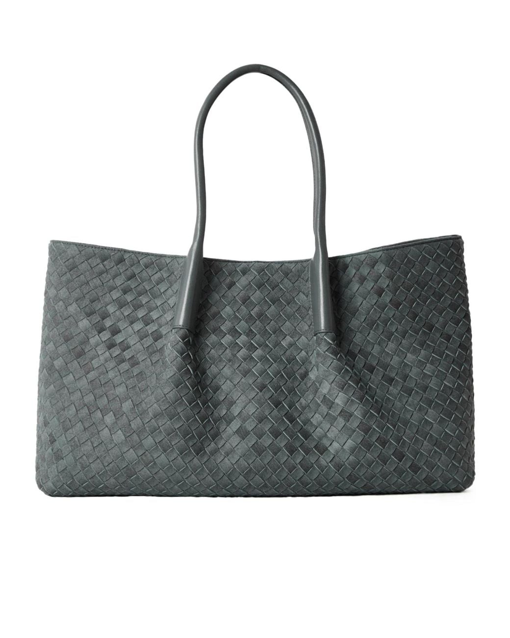 Bottega Veneta Black Woven Leather Tote Bag
