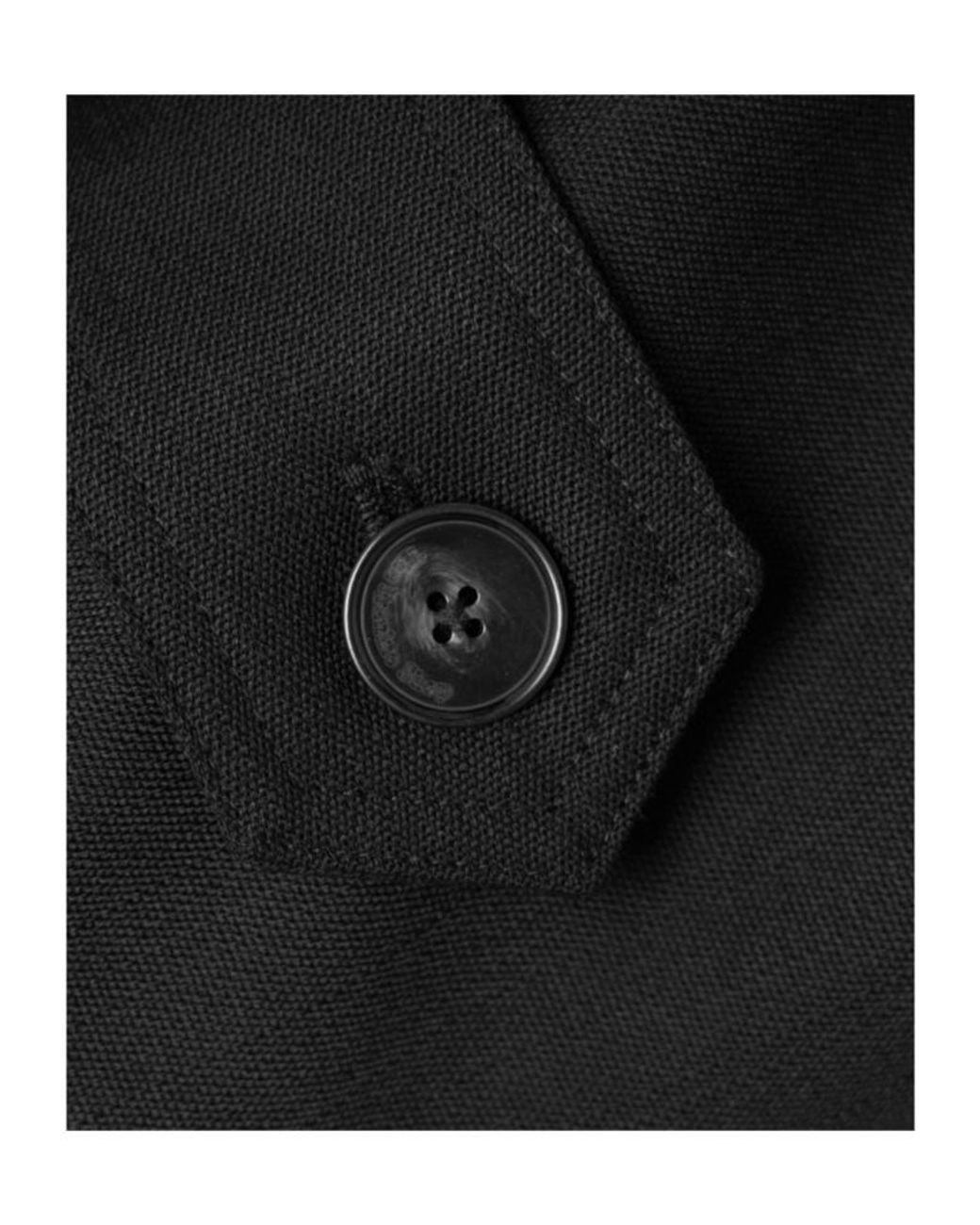 Frankie Shop Black Double-Breasted Trench Coat