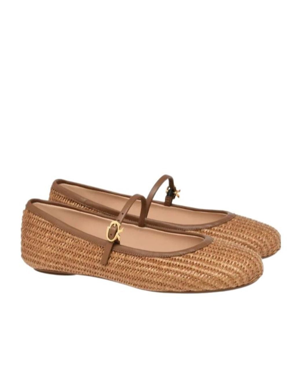 Gianvito Rossi Brown Ballerinas