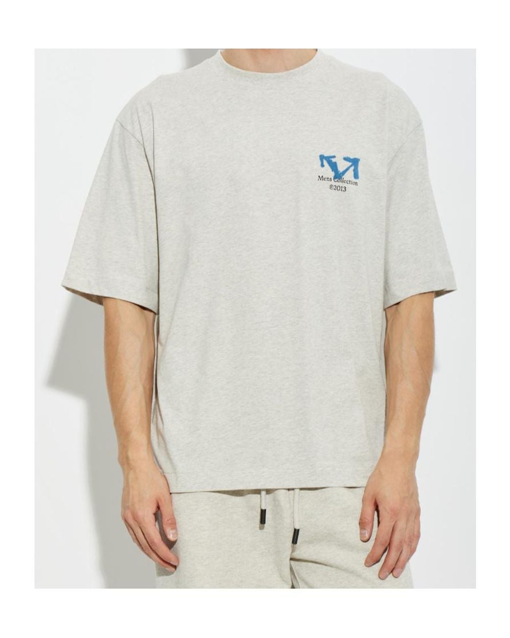 Off-White c/o Virgil Abloh White Half Arrow Crew-Neck T-Shirt for men