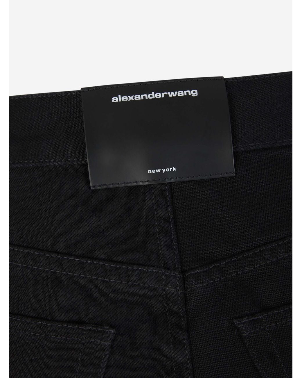 Alexander Wang Black Monogram Detailed Jeans