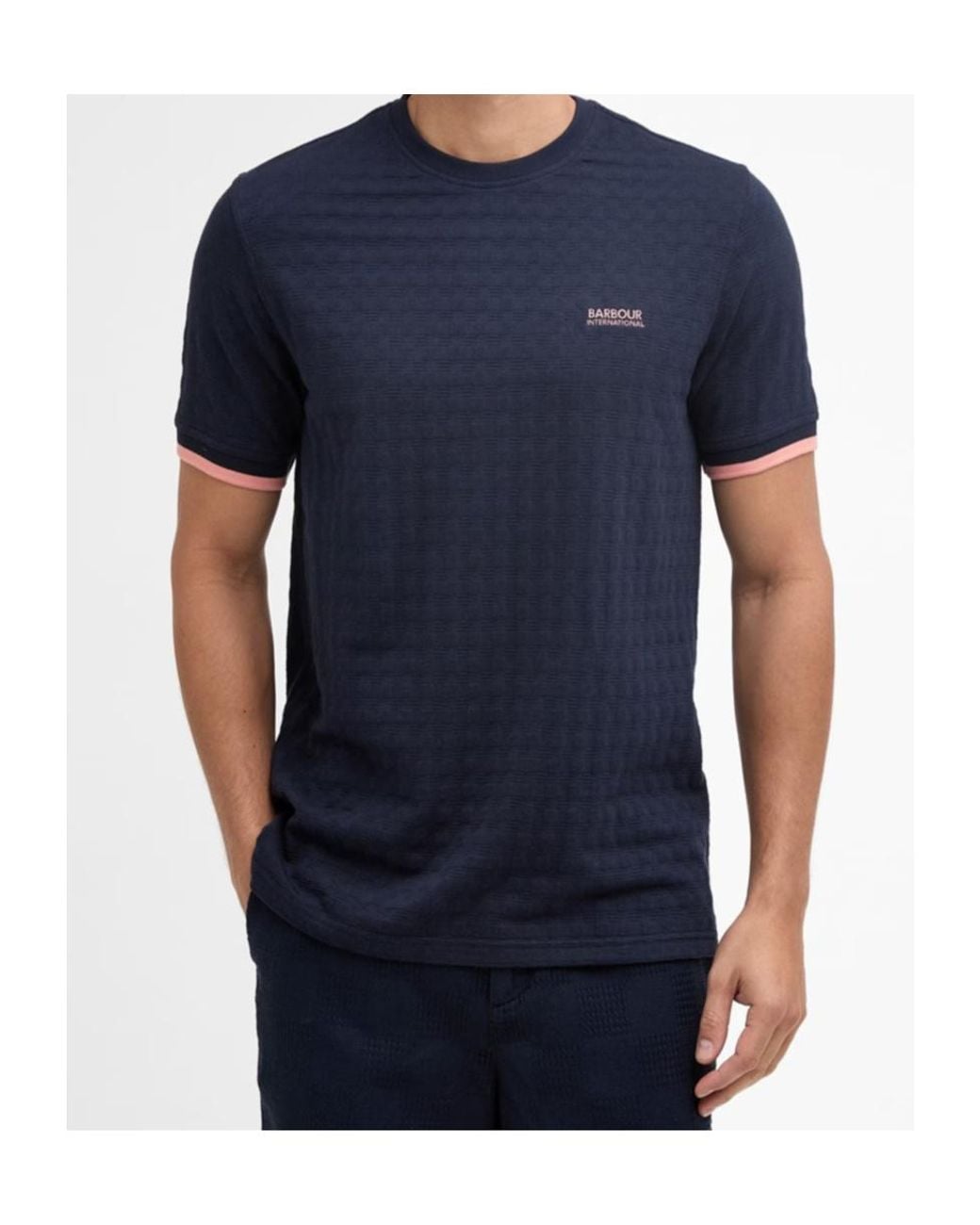 Barbour Blue Logo Short-Sleeved T-Shirt for men