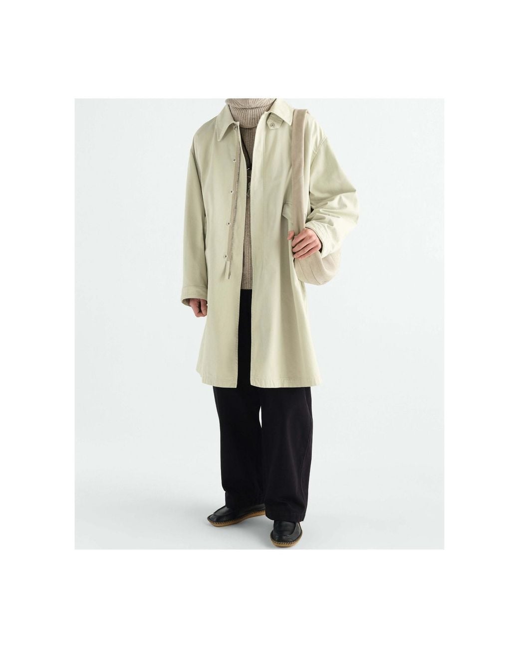 Lemaire White Military Parka for men