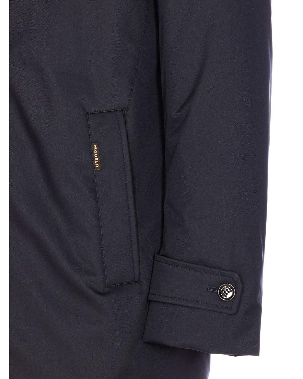 Moorer Blue Gorner-Kn Quilted Down Jacket for men