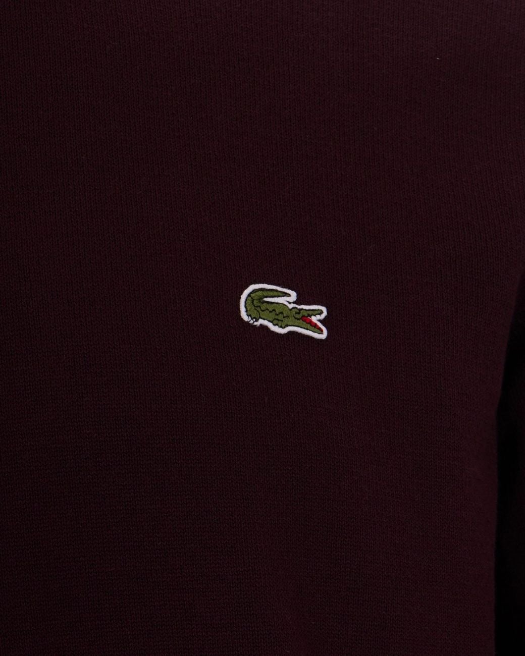 Lacoste Purple Logo Crew Neck Sweater for men