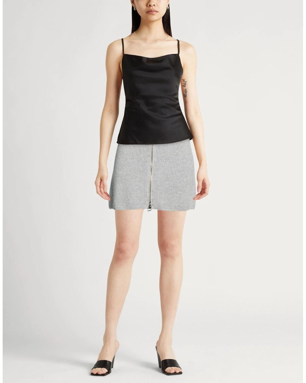 Sportmax Gray Mini Skirts