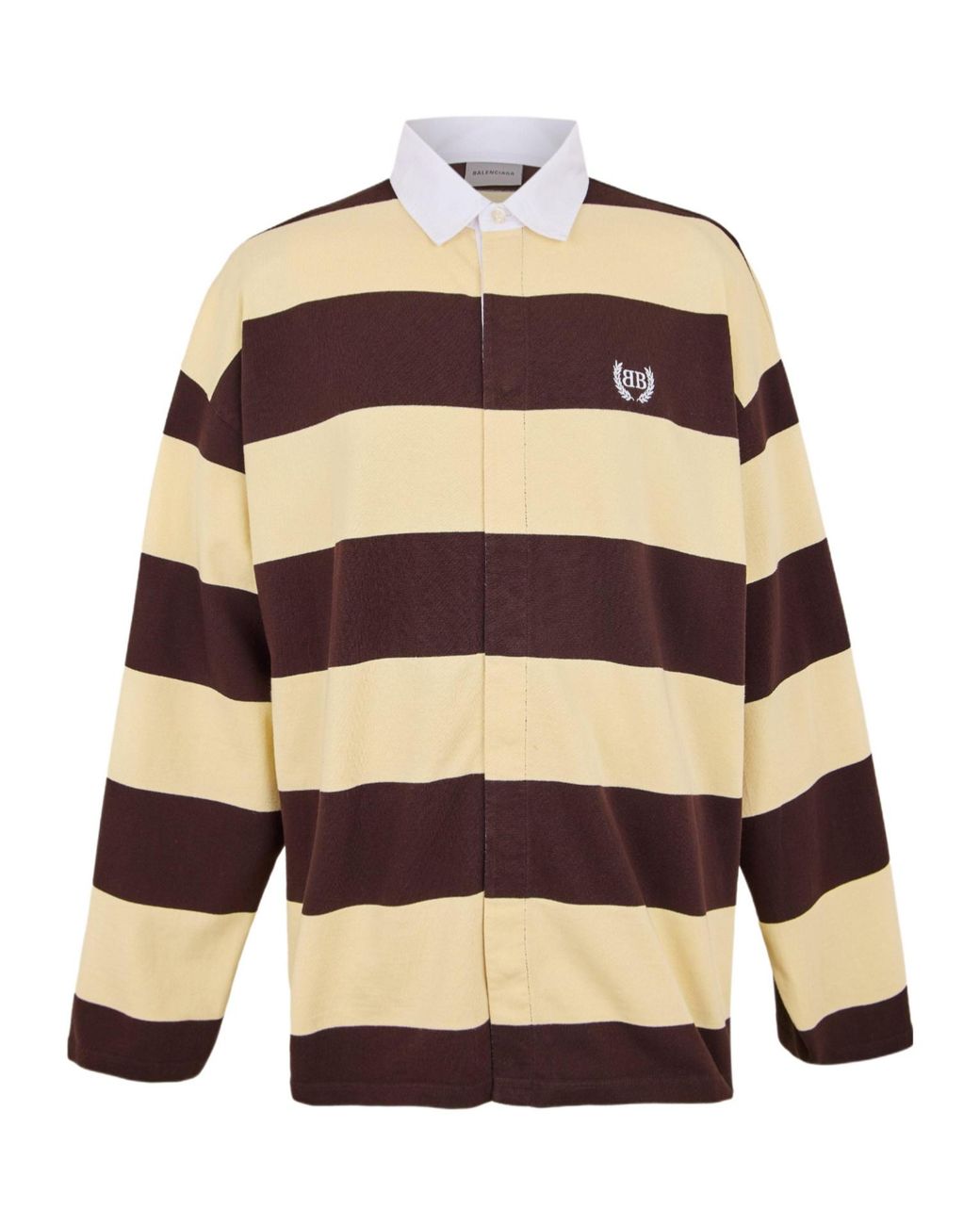 Balenciaga Multicolor Rugby-Style Polo Shirt for men
