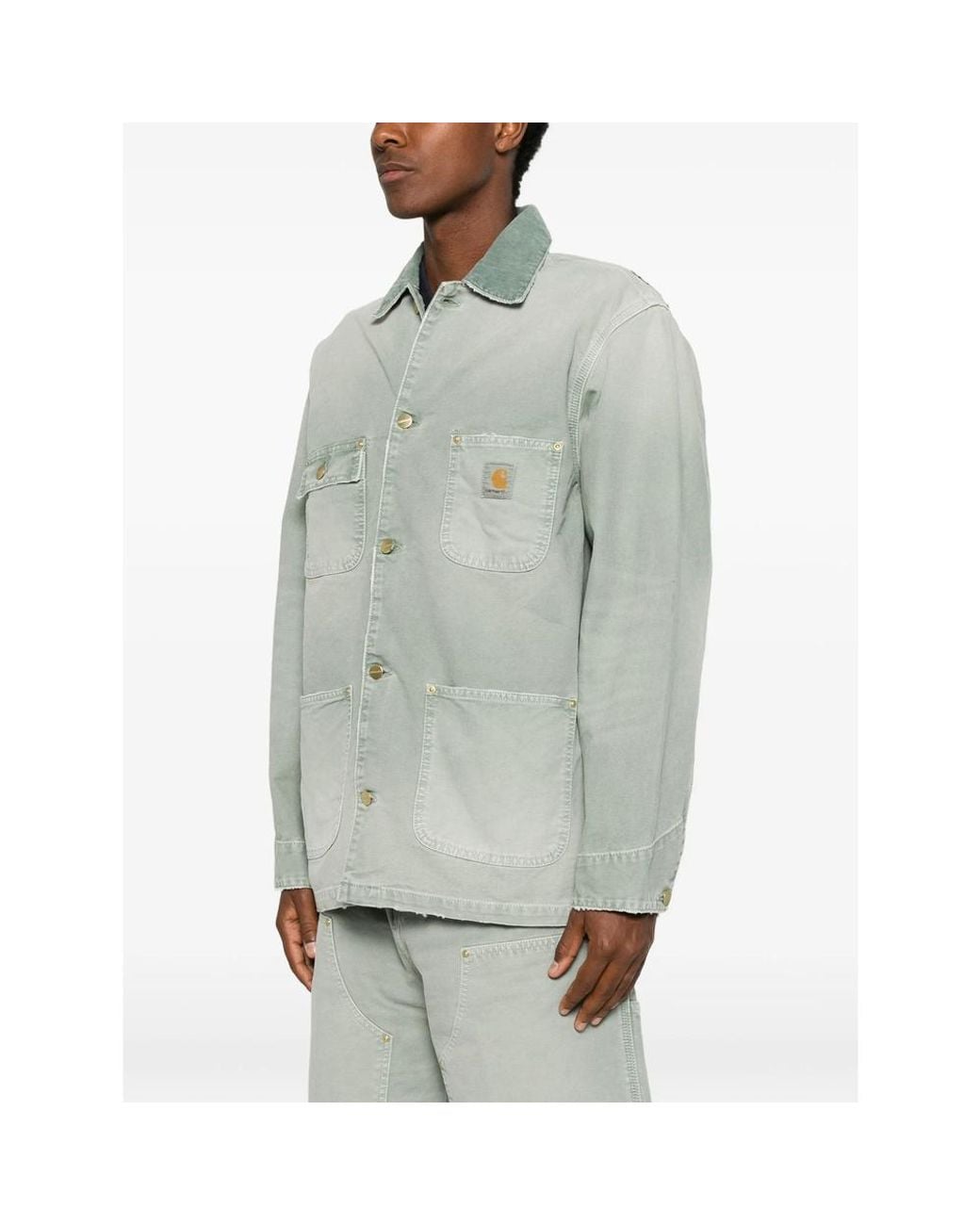 Carhartt Green Wip Og Chore Dearborn Canvas Coat for men