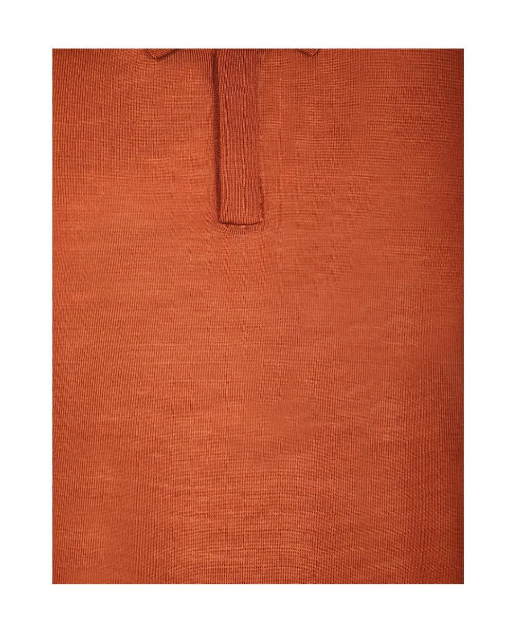 Paul Smith Brown Buttoned Polo Collar Knitted Sweater for men