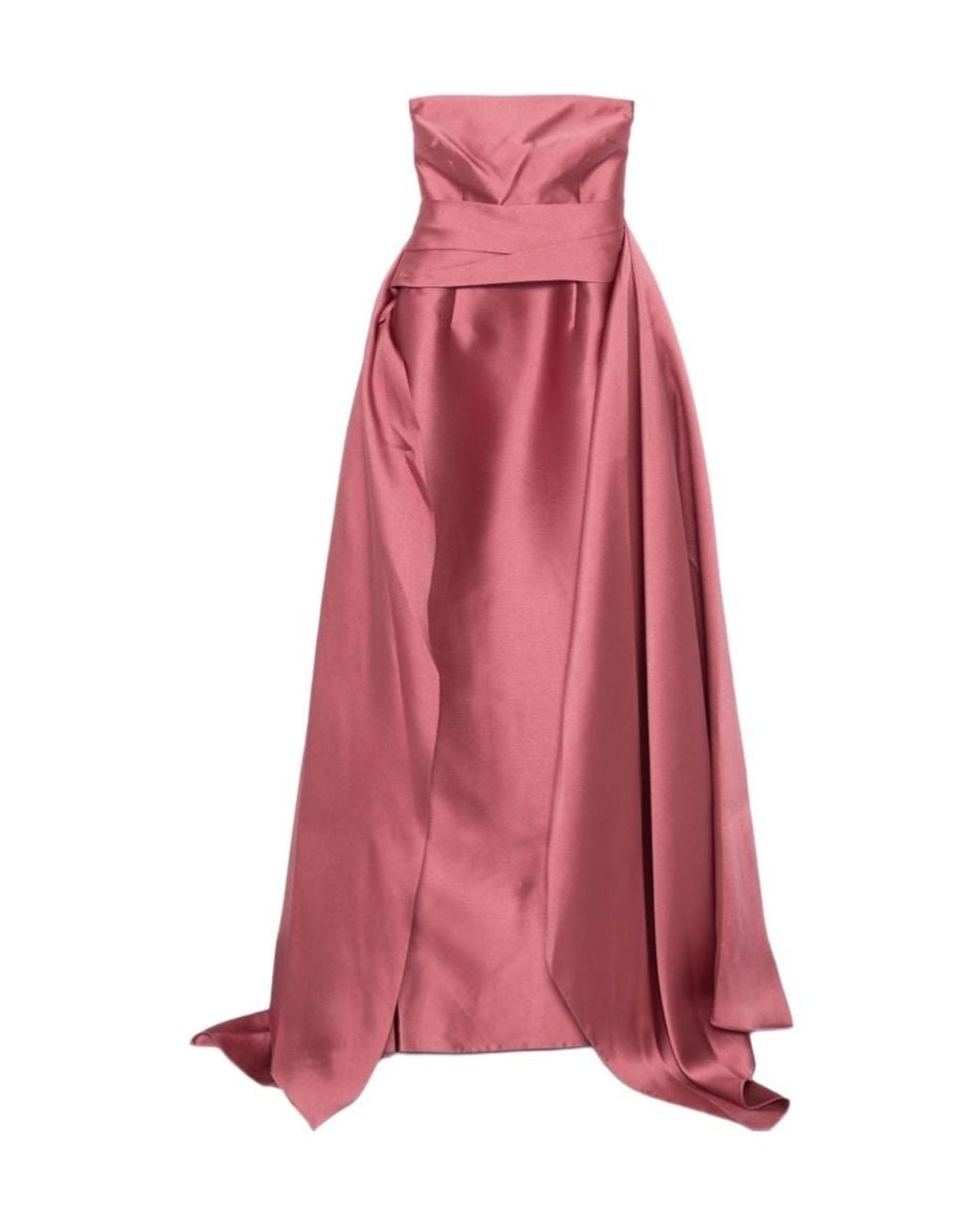 Solace London Pink Strapless Dress