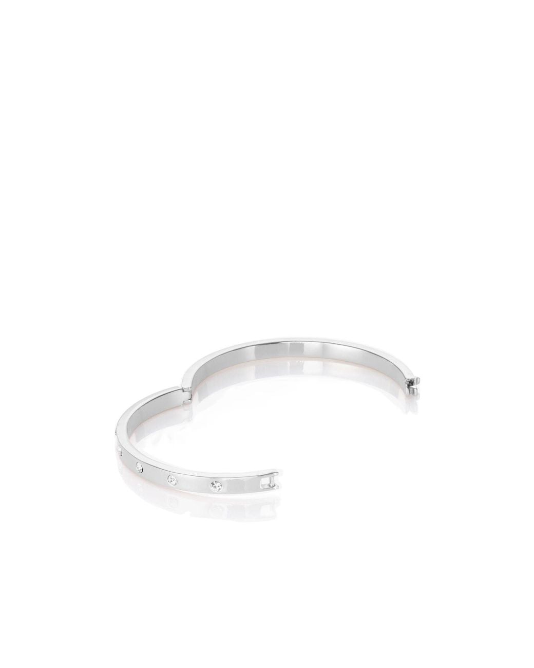 Kate Spade White Stone Hinged Bangle