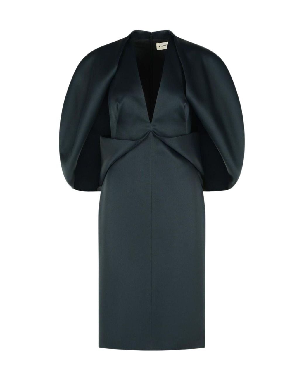 Khaite Black Midi Dress