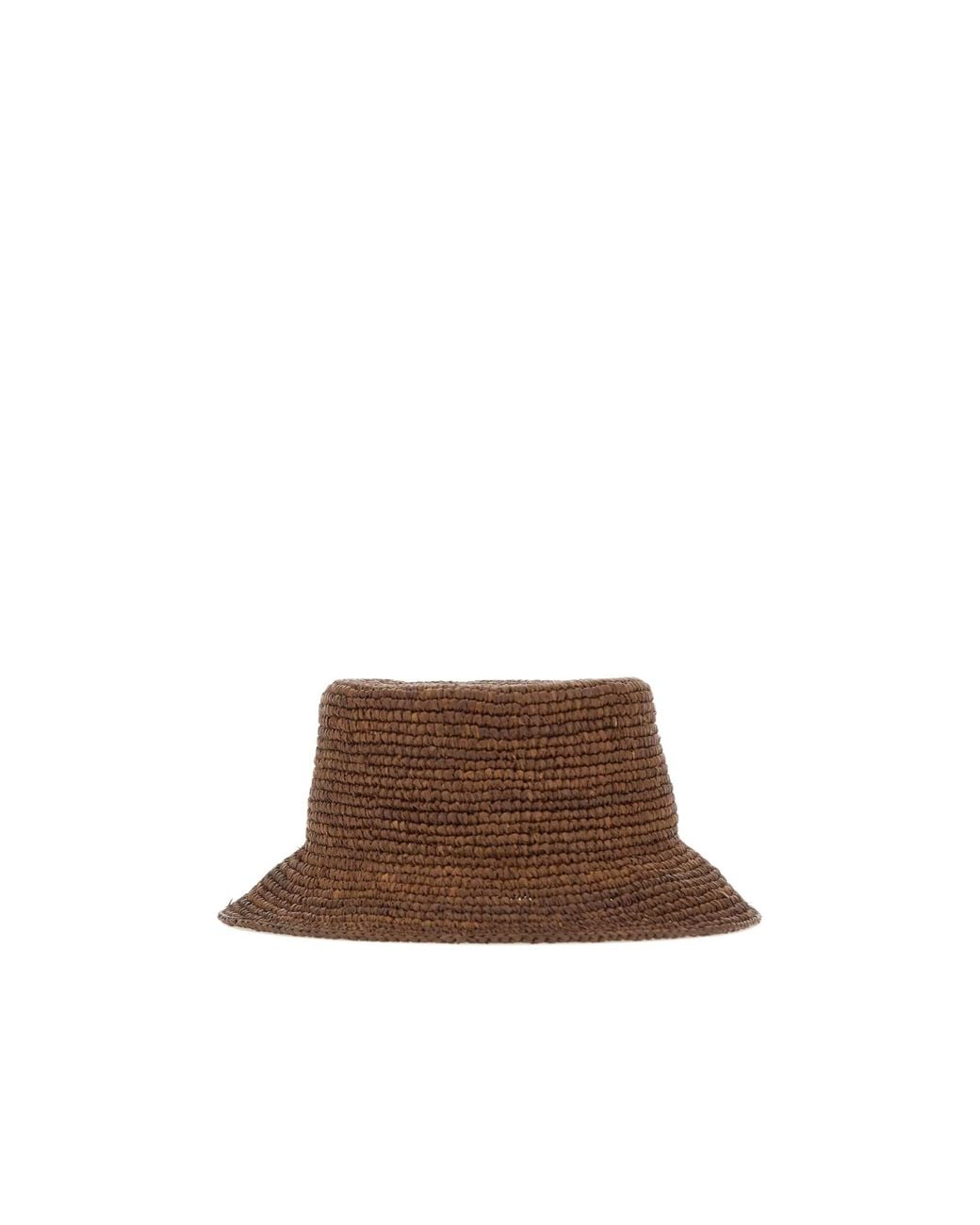 Vivienne Westwood Brown Raffia Bucket Hat