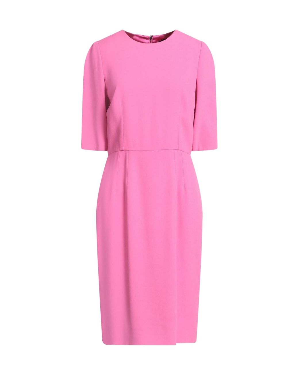 Dolce & Gabbana Pink Midi Dress Viscose, Acetate, Elastane