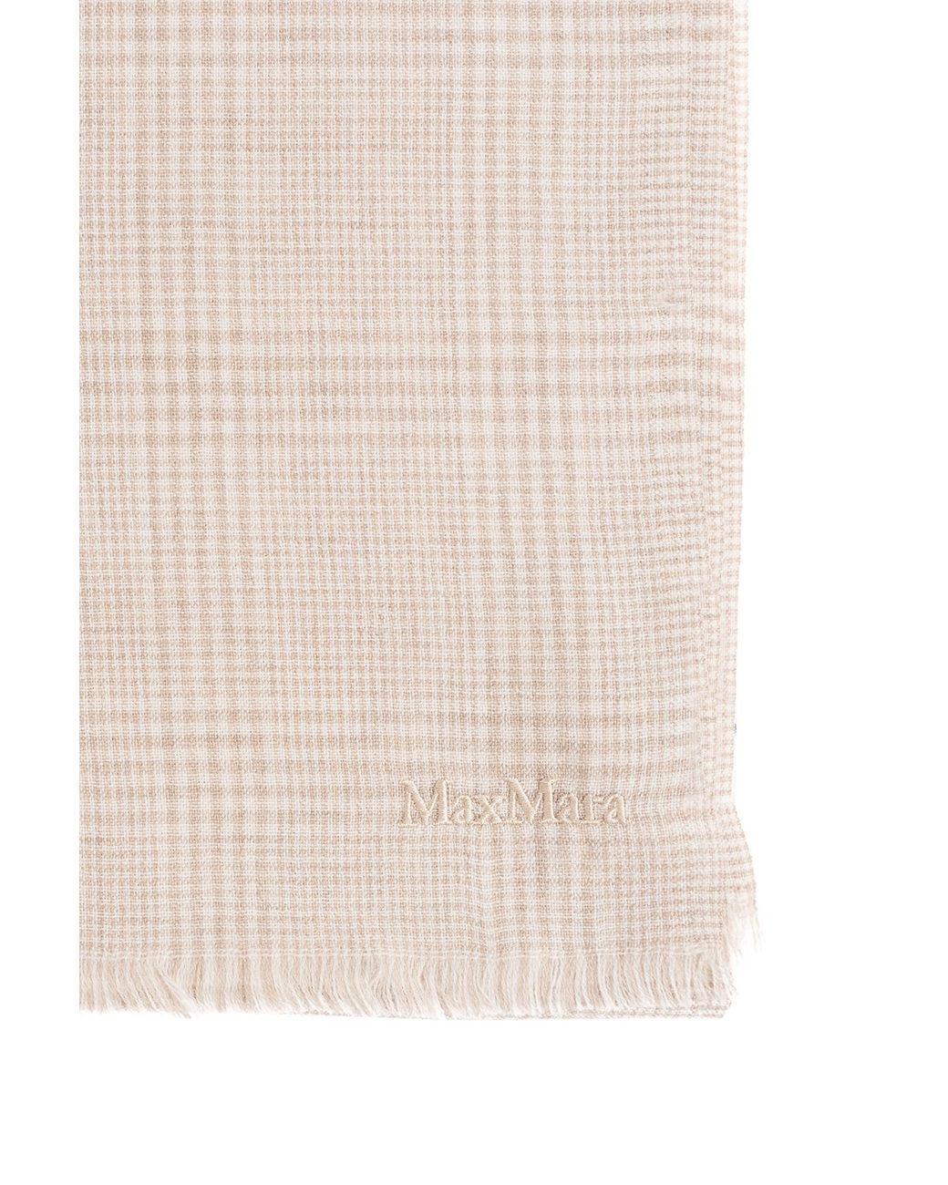 Max Mara Natural Check Scarf