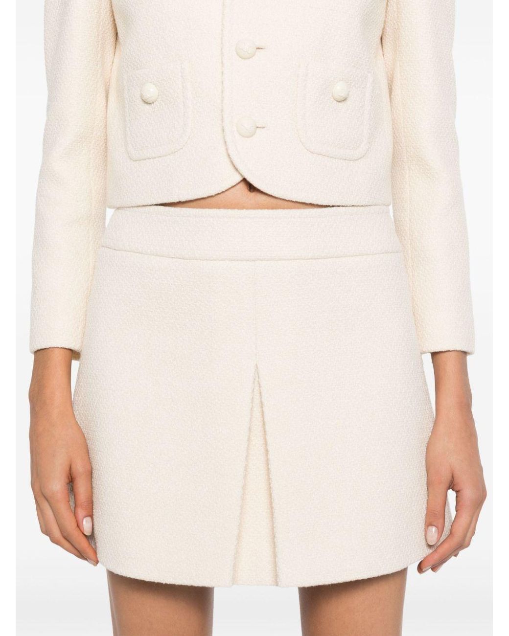 Céline Natural Trapeze Mini Skirt