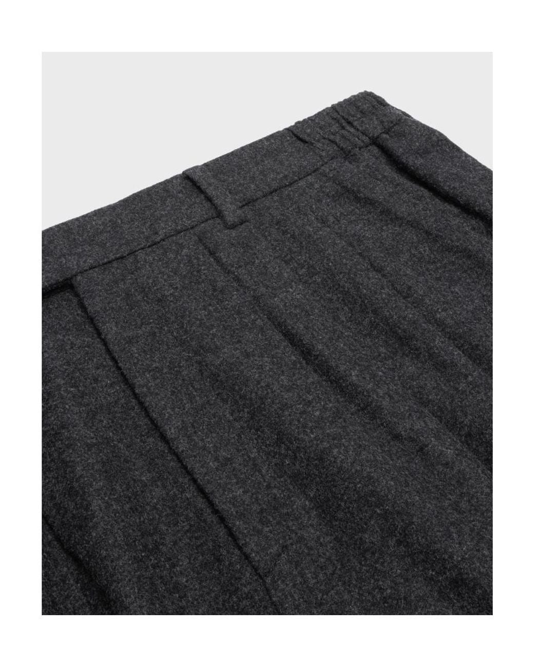 Céline Black Triple-Pleated Shorts for men