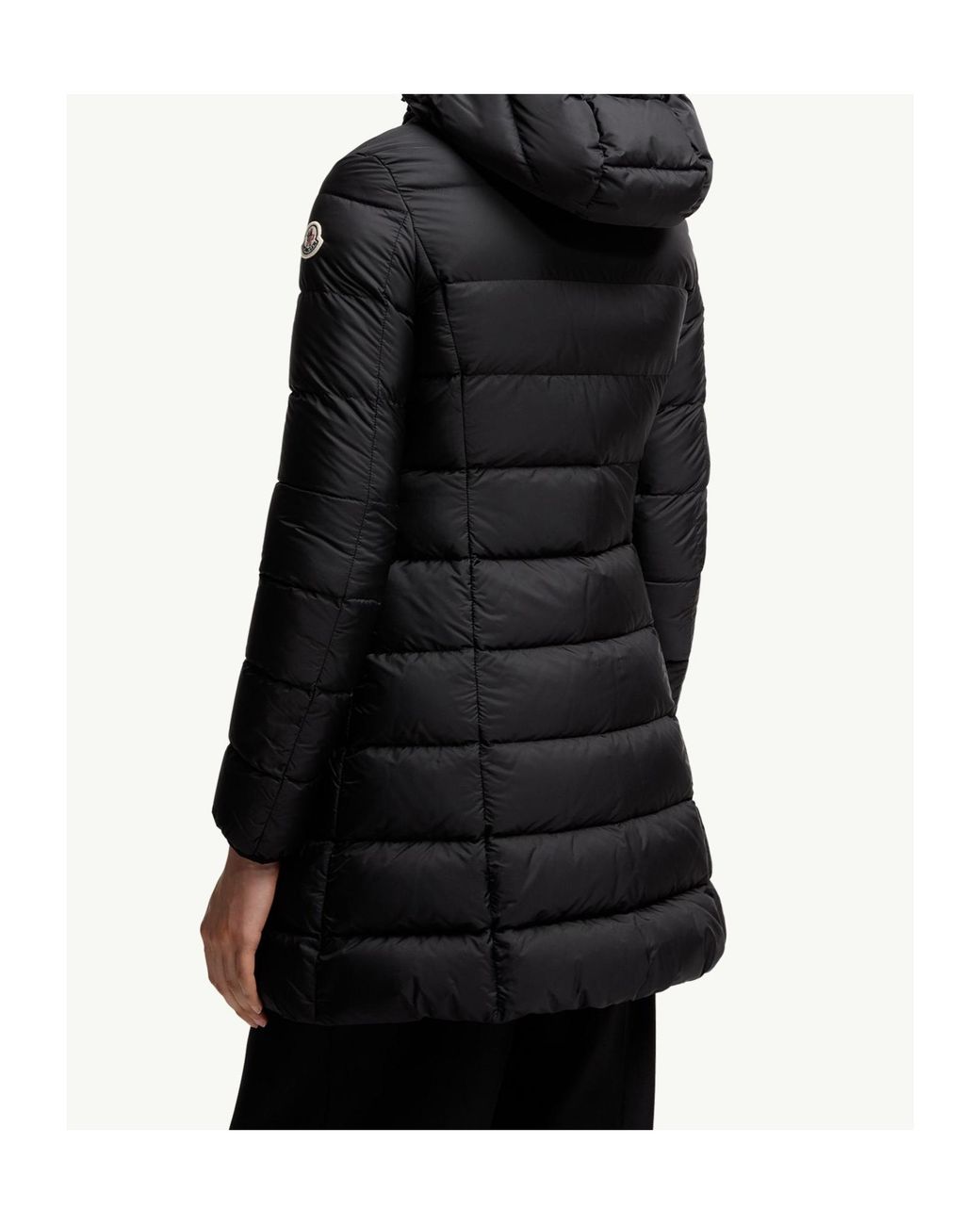 Moncler Black Gie Hooded Long Down Jacket