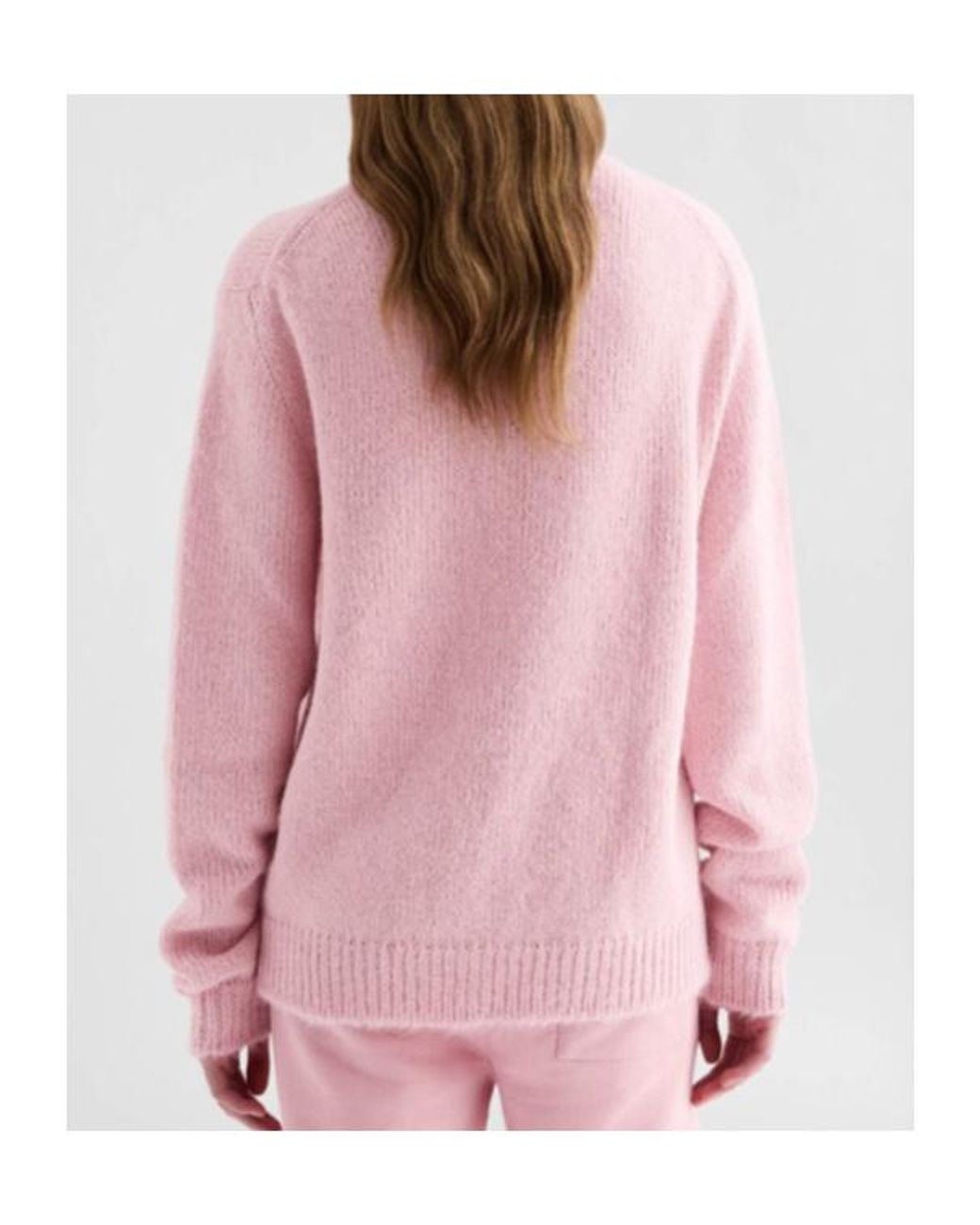 Jil Sander Pink Jil Sande Midweight Crew-Neck Jumper