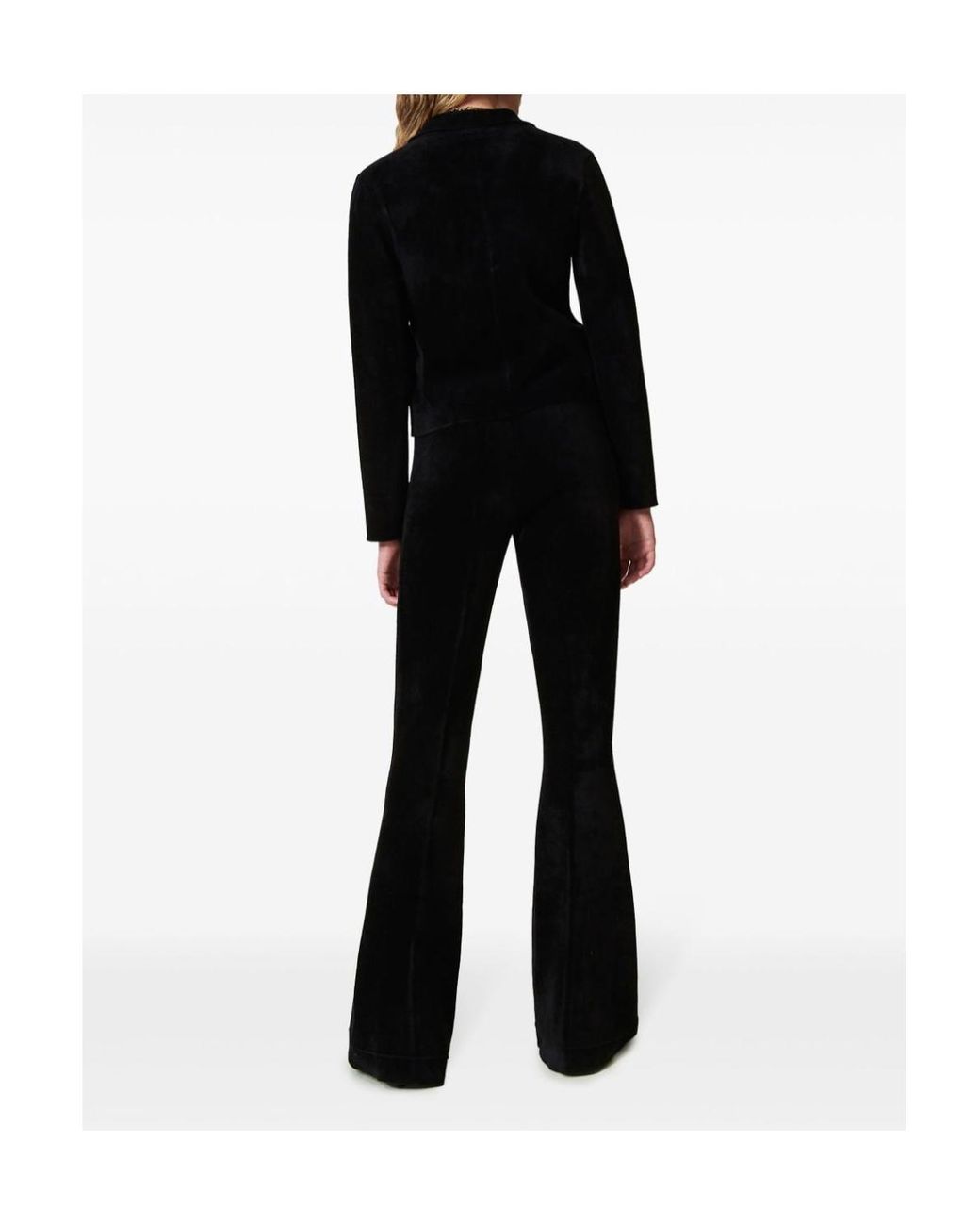 Twinset Black Oval T Knit Flared Trousers