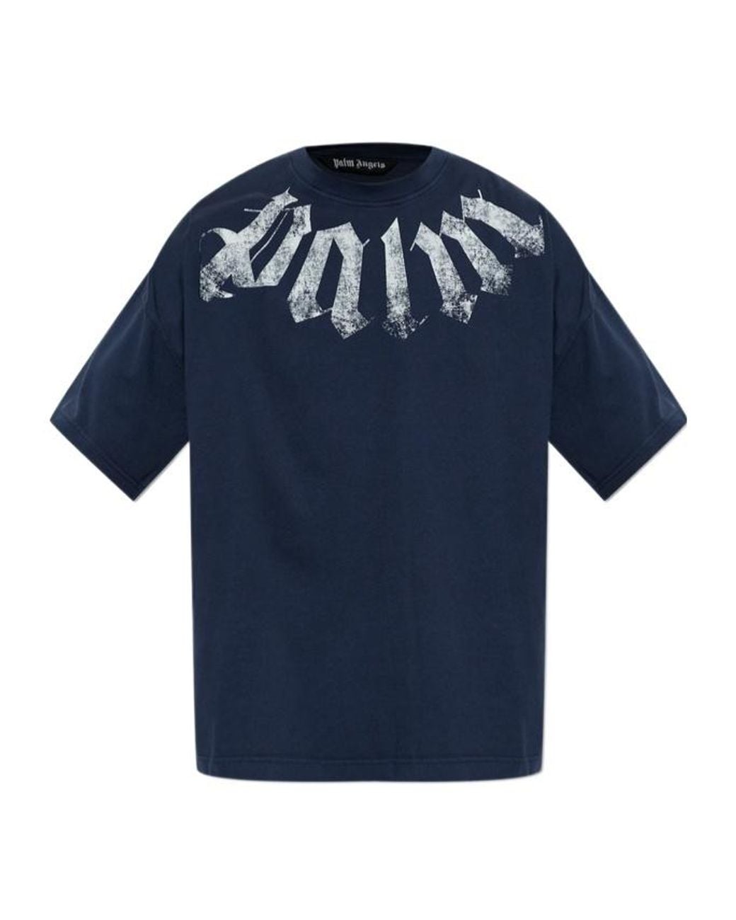 Palm Angels Blue Short-Sleeved T-Shirt for men