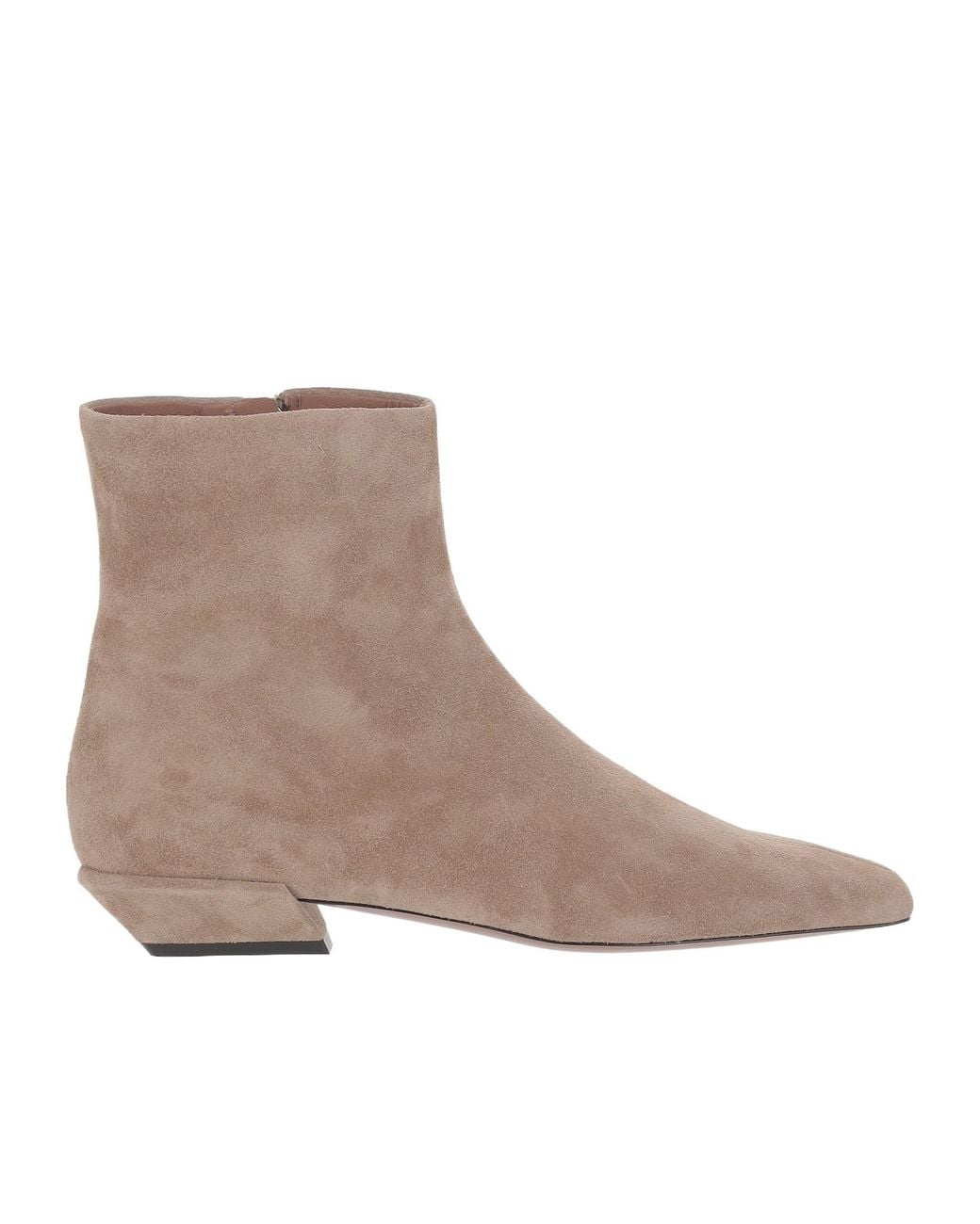 Paris Texas Brown Bettina Side Zipped Ankle Boots