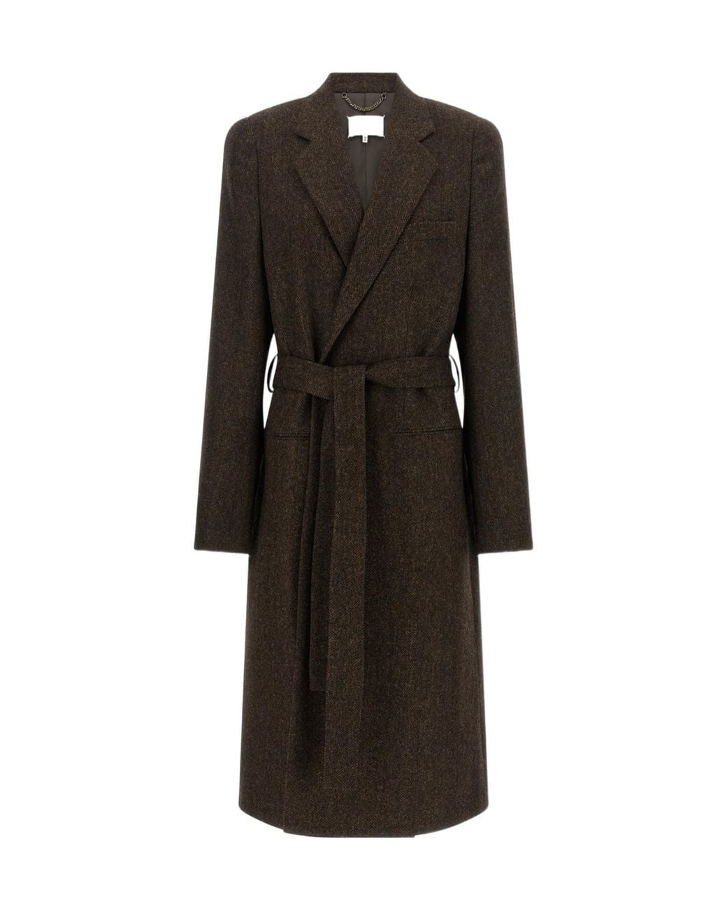 Maison Margiela Black Four Stitches Coat for men
