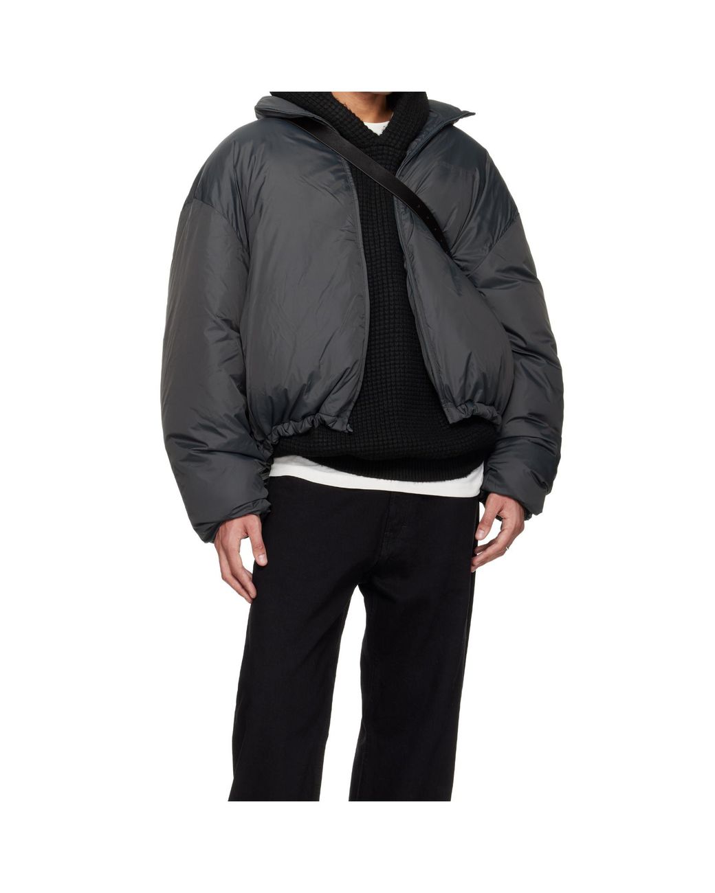Fear Of God Gray Ripstop Puffer Jacket for men