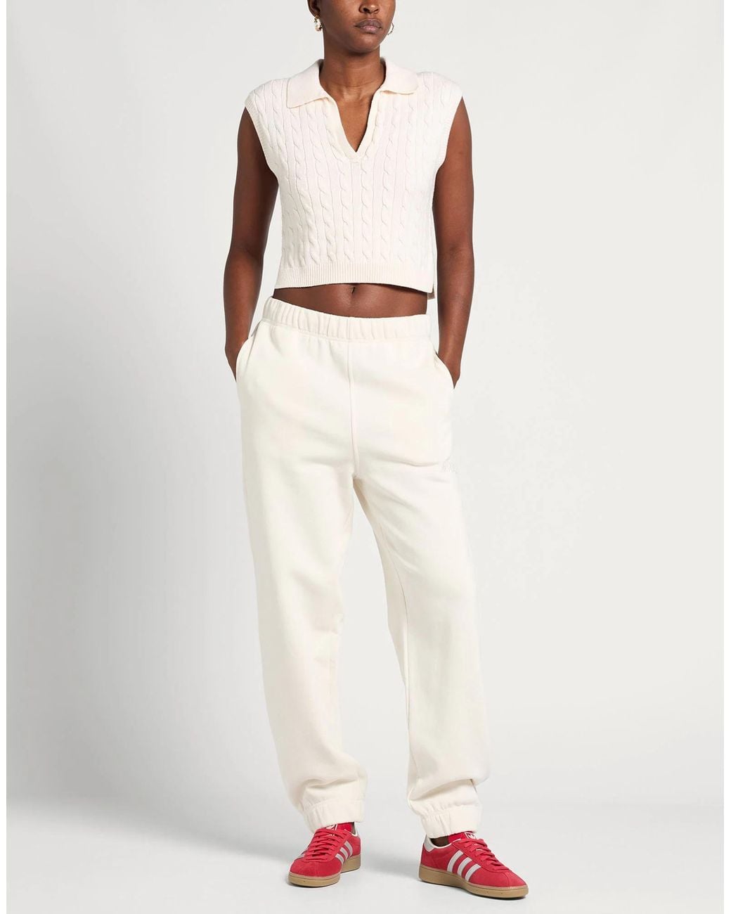 Ganni White Sweatpants