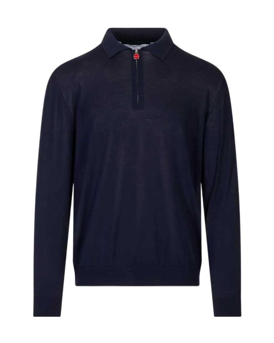 Kiton Blue Long-Sleeved Sweater for men
