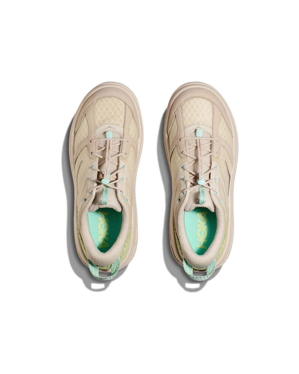 Hoka One One White Bondi B3 Lace-Up Sneakers for men