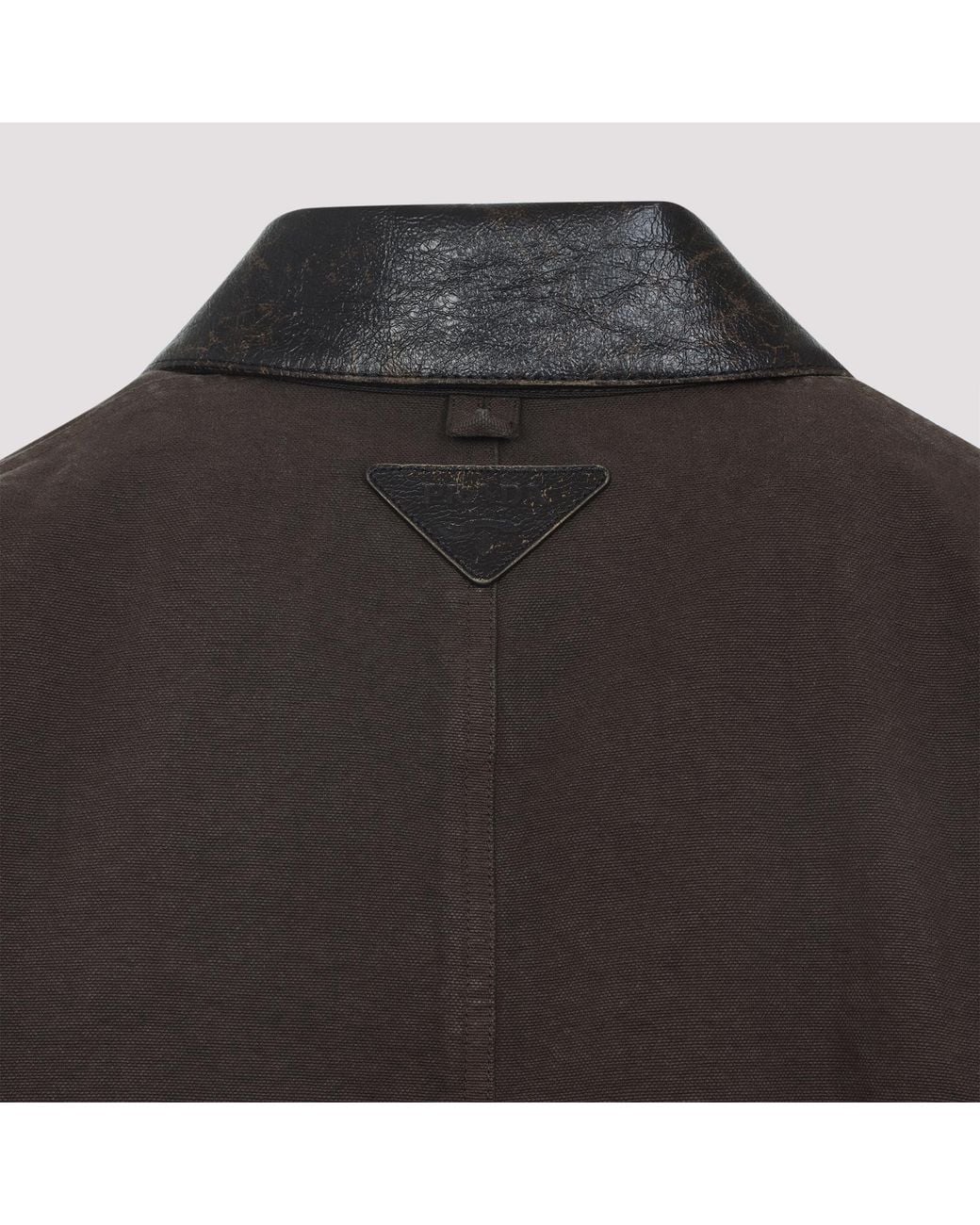 Prada Black Long-Sleeved Button-Up Jacket