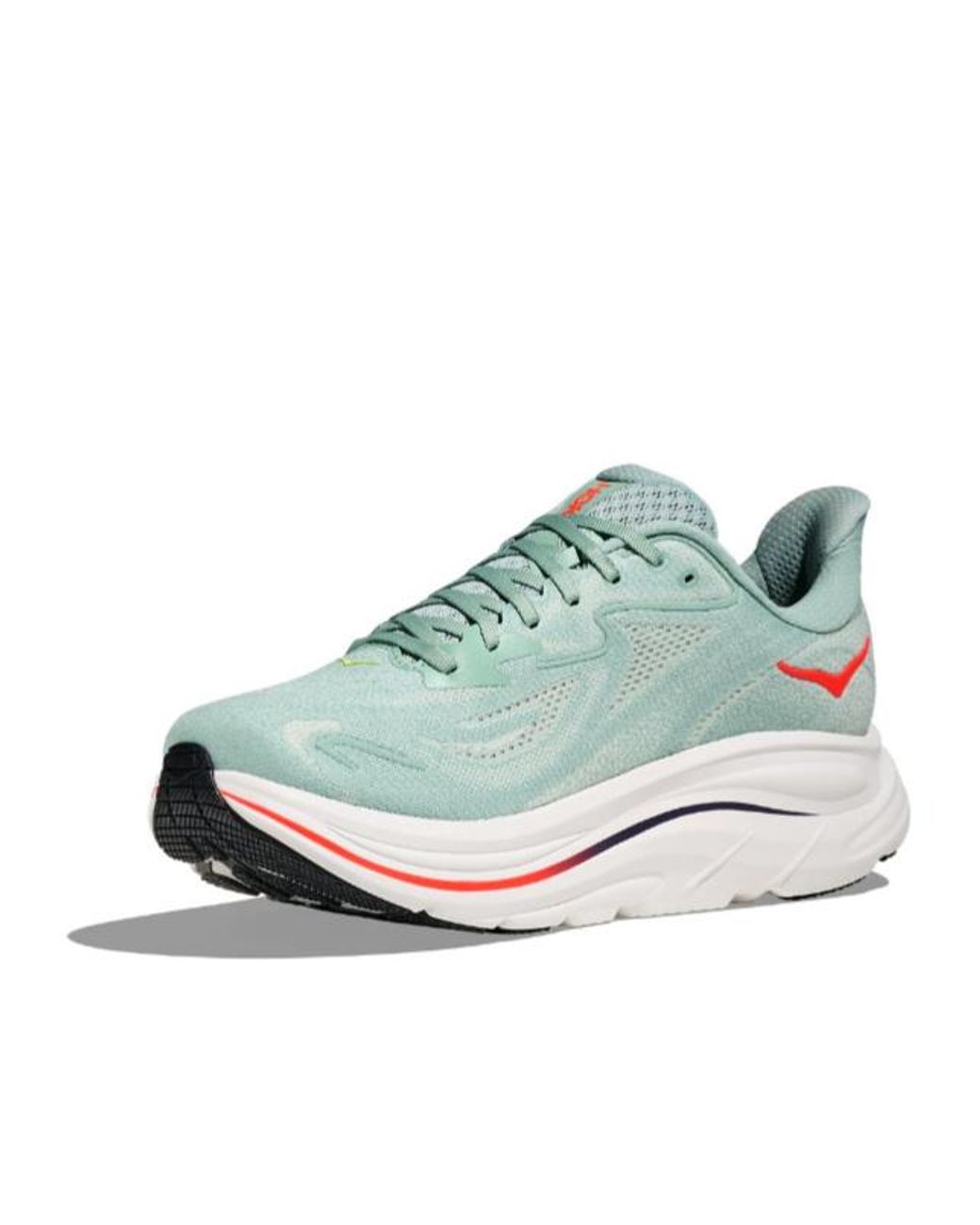 Hoka One One Blue Clifton 10 Lace-Up Sneakers for men