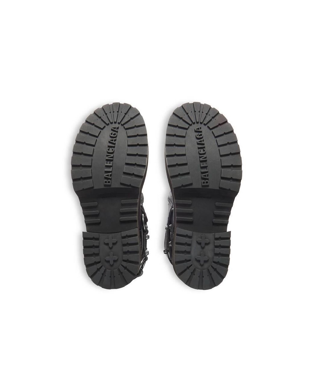Balenciaga Black Buckle Detailed Boots for men