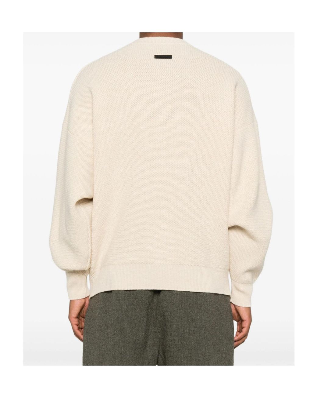 Fear Of God Natural Ribbed-Knit Crewneck Jumper for men