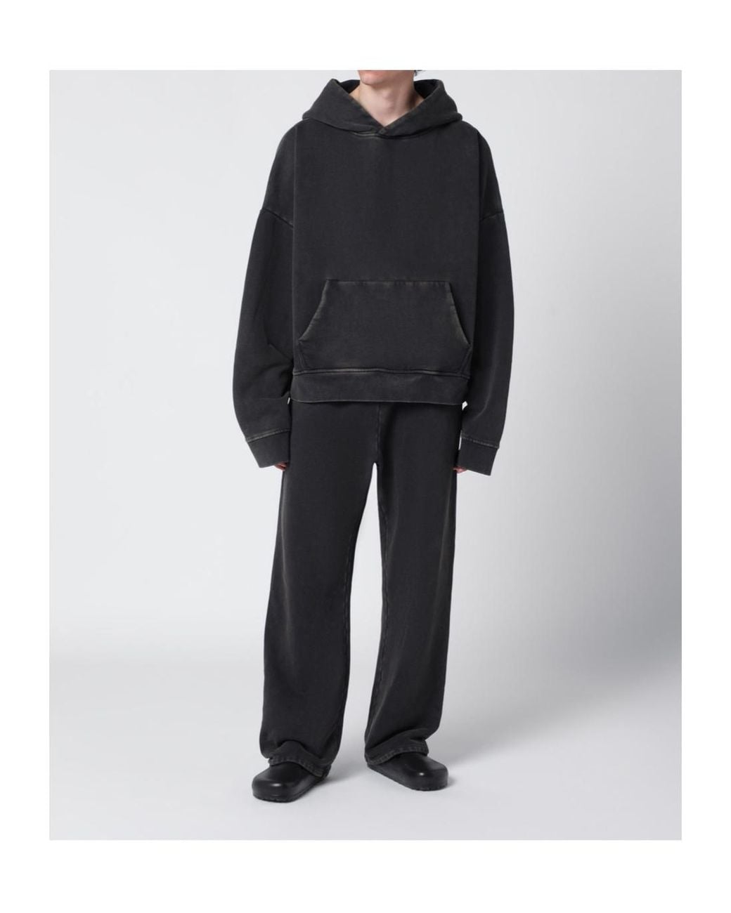 Entire studios Black Oversized Hoodies for men