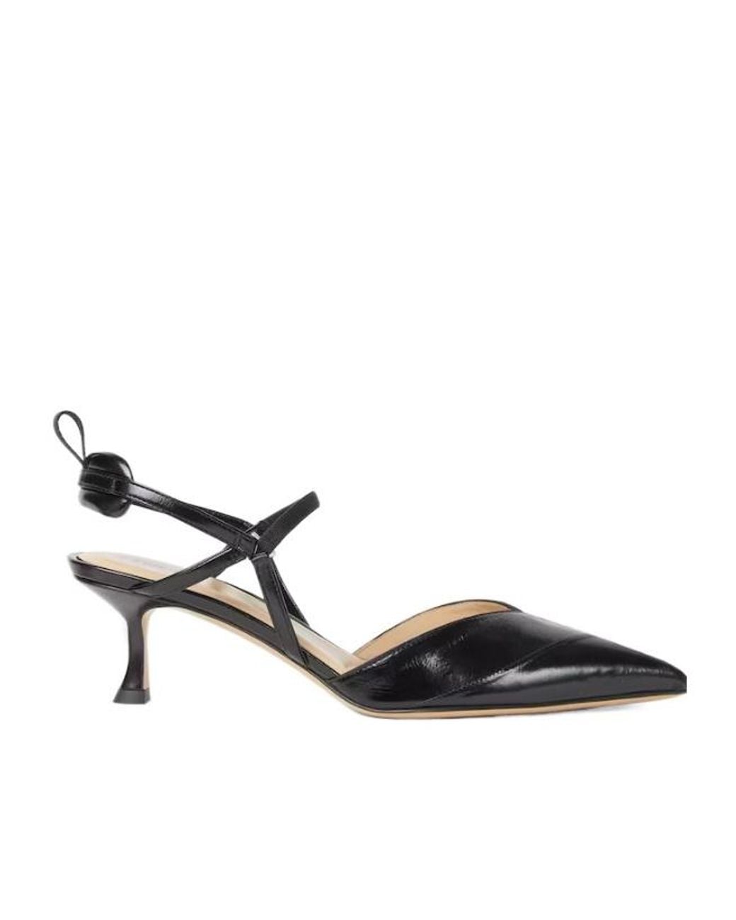 Fendi Black Very Colibri Hagfish Medium-Heeled Slingbacks
