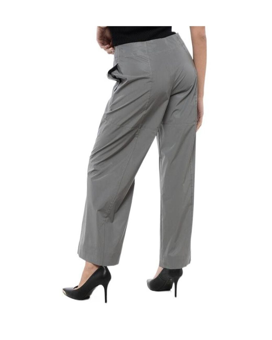 Jil Sander Gray Zip-Detail Trousers