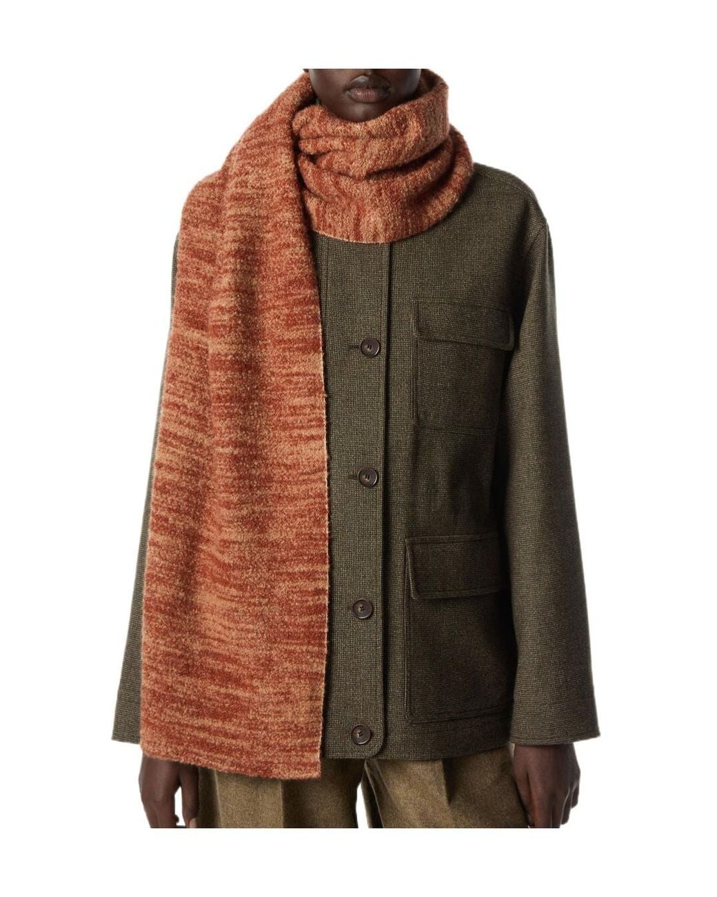 Loro Piana Brown Sunset Scarf