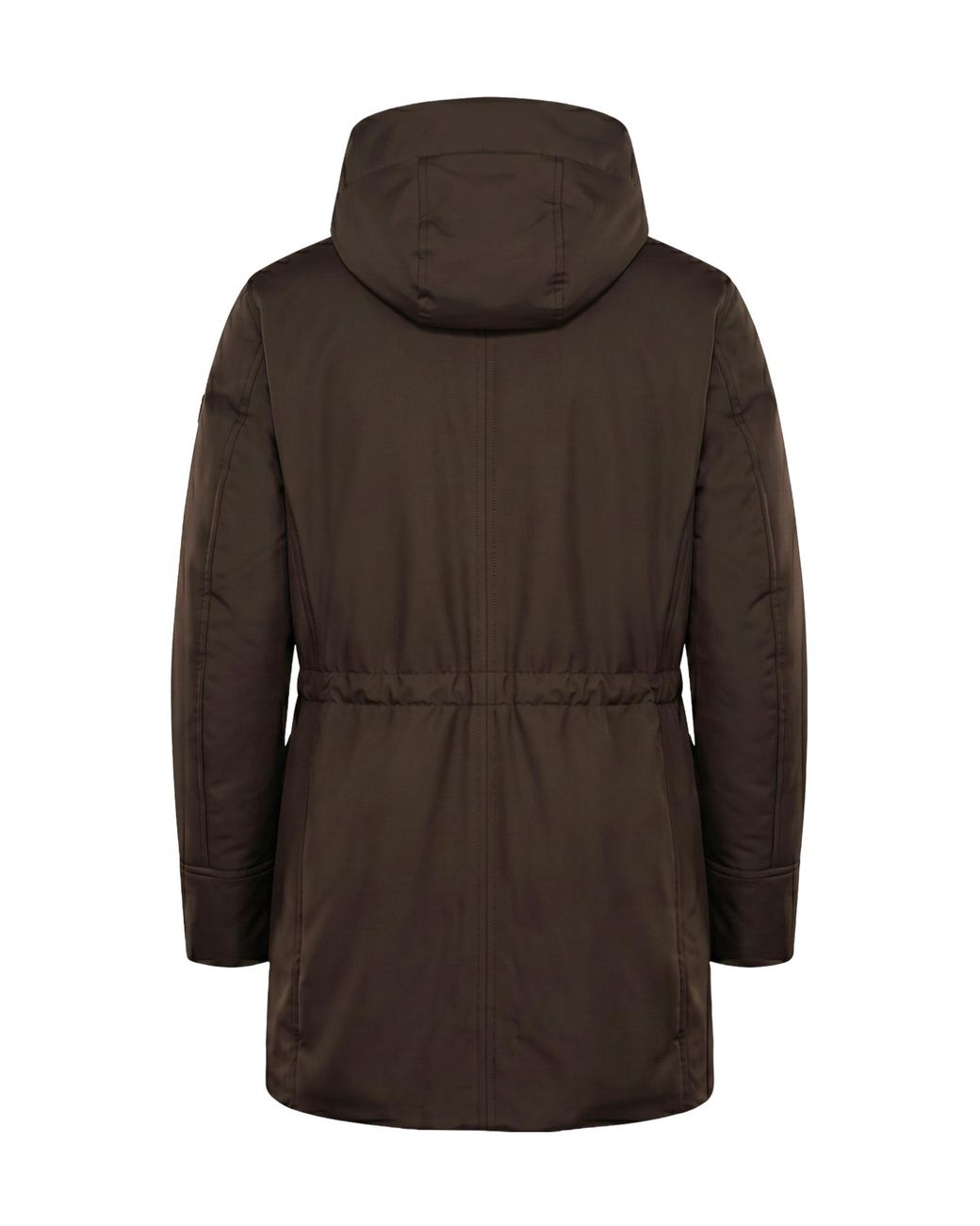Moorer Brown Baldok Hooded Padded Coat for men